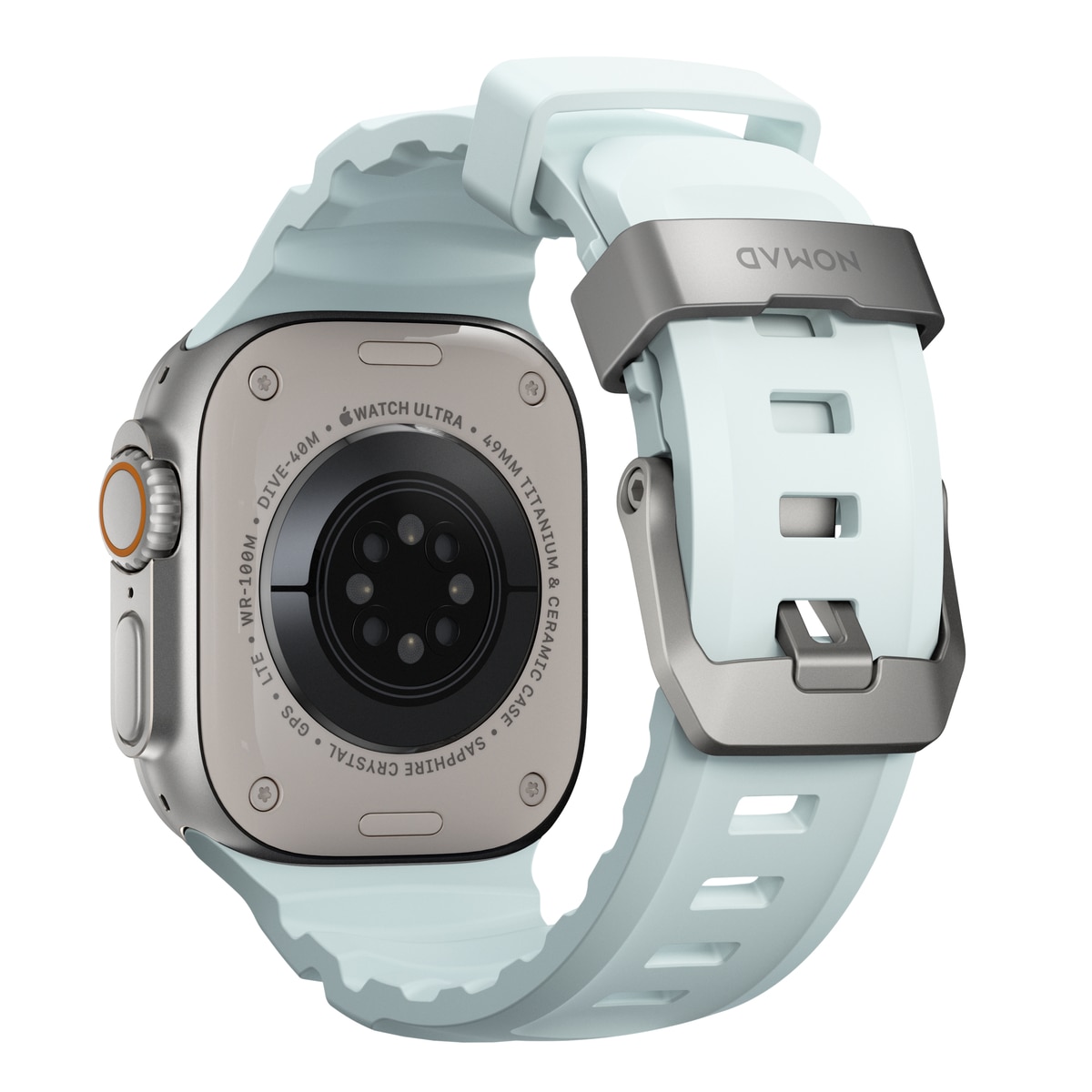 Apple Watch Series 10 46mm Rocky Point Band Icy Blue Glow (Natural Hardware) - Limited edition