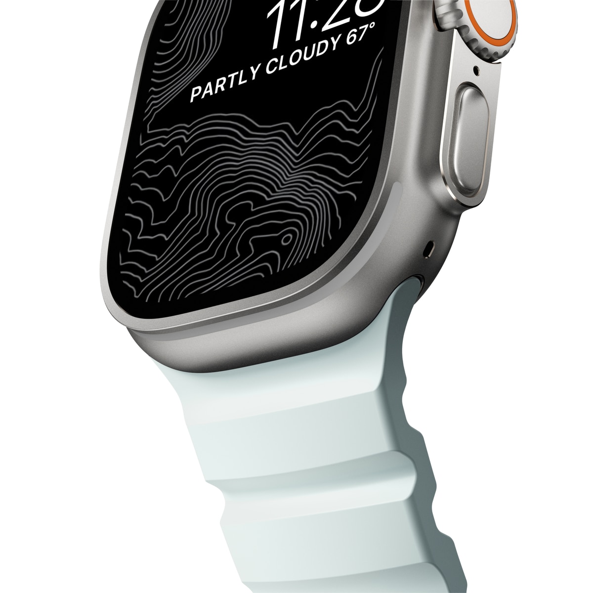 Apple Watch Series 10 46mm Rocky Point Band Icy Blue Glow (Natural Hardware) - Limited edition