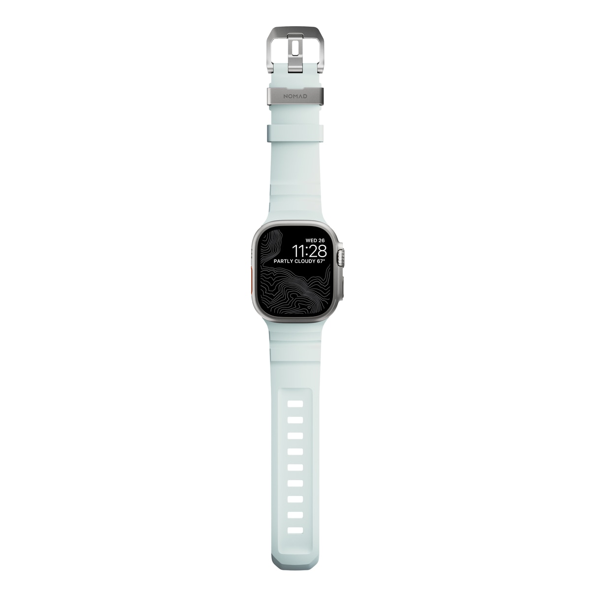 Apple Watch Series 10 46mm Rocky Point Band Icy Blue Glow (Natural Hardware) - Limited edition