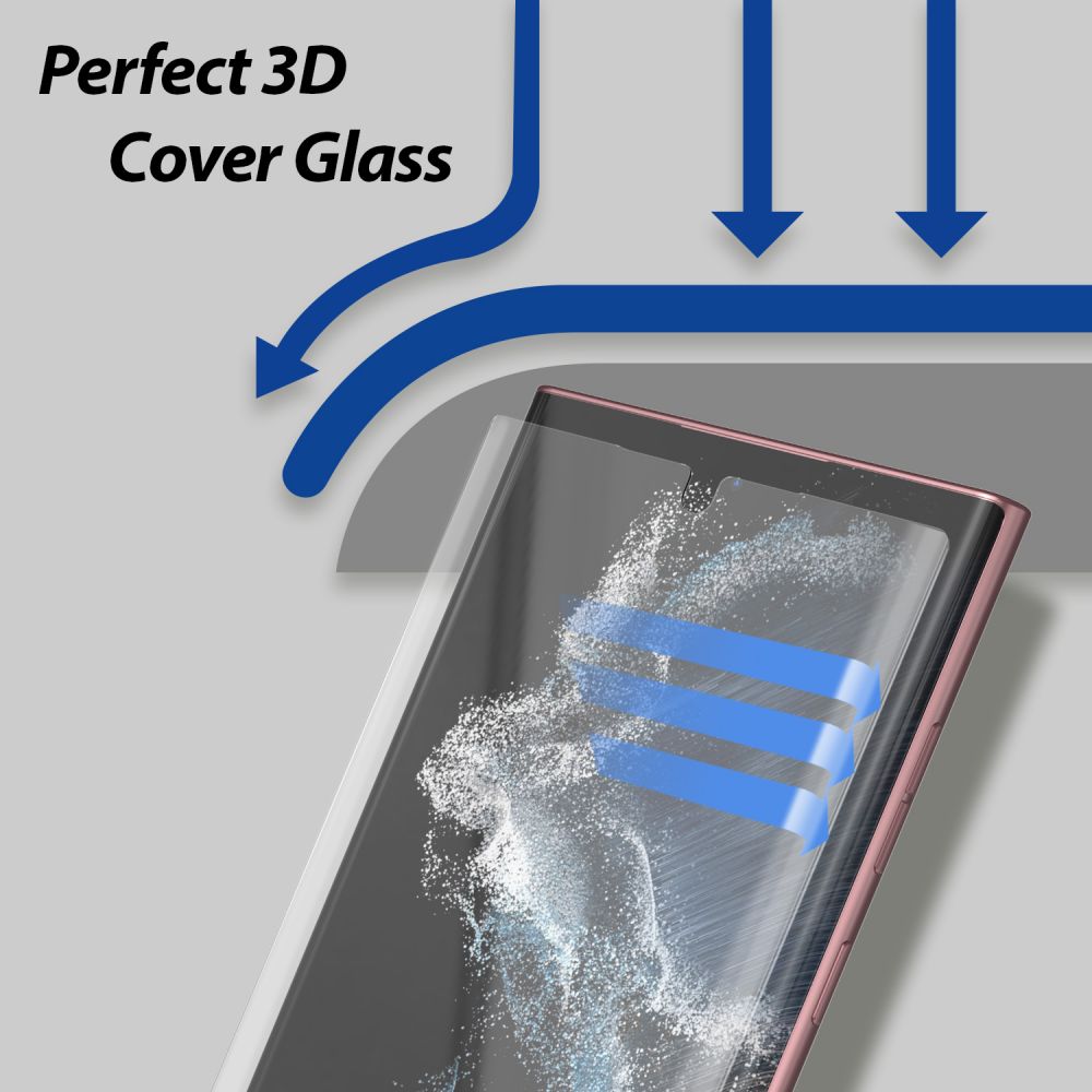 Dome Glass Screen Protector (2 Stück) Samsung Galaxy S22 Ultra