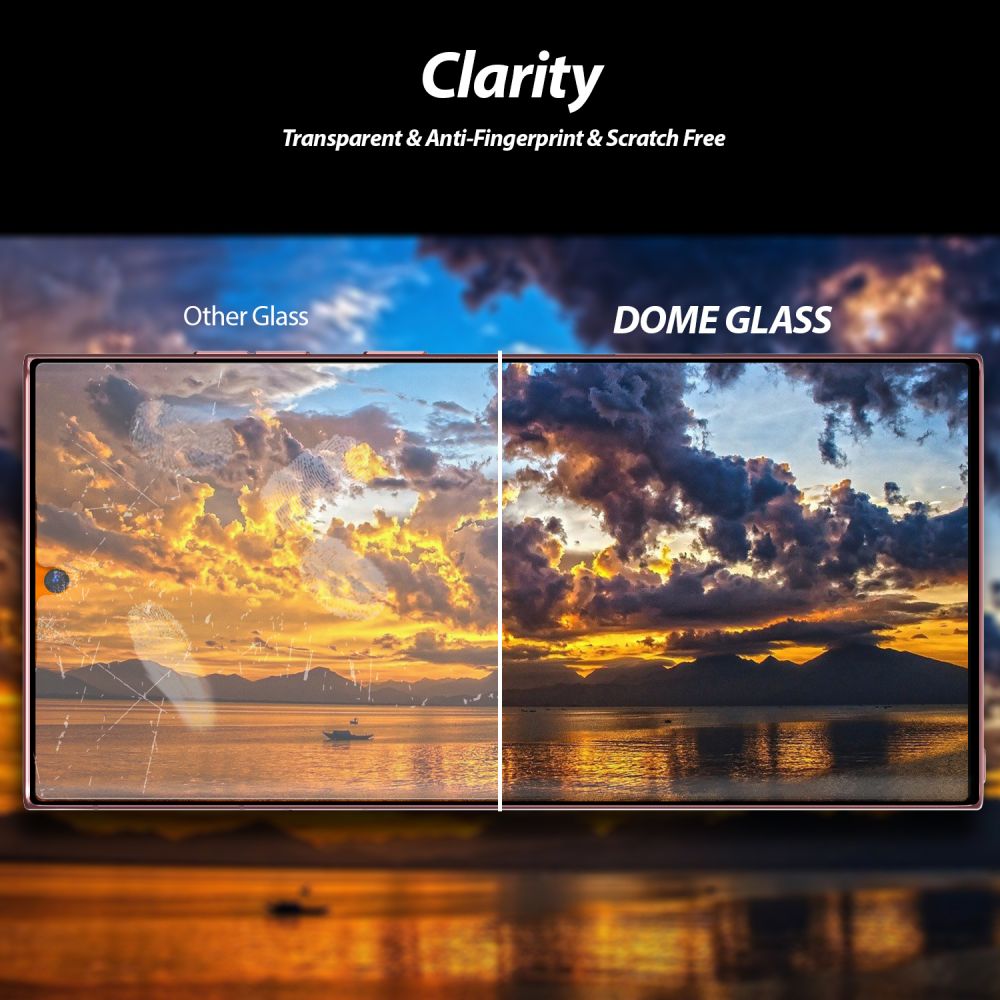 Dome Glass Screen Protector (2 Stück) Samsung Galaxy S22 Ultra