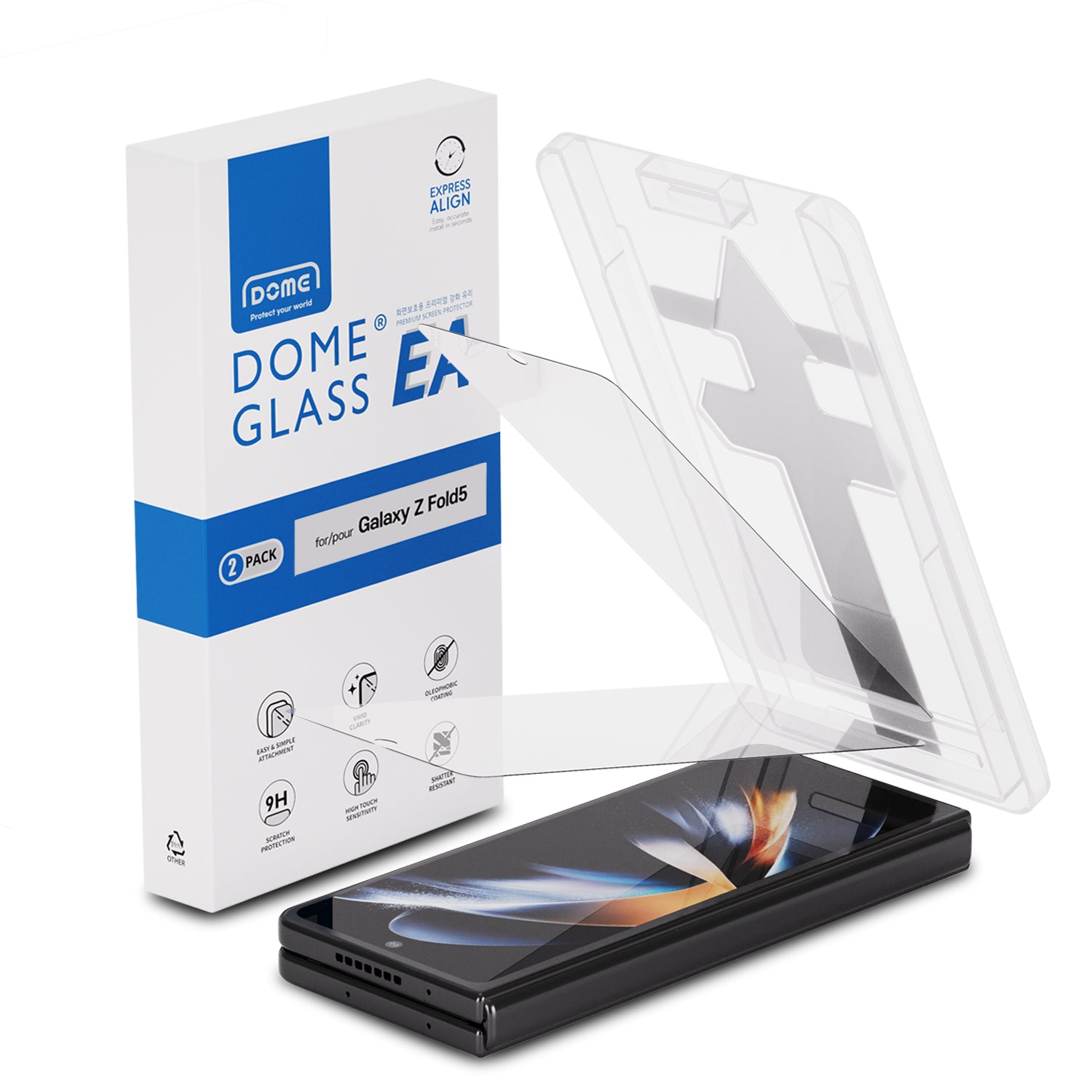 EA Glass Screen Protector Samsung Galaxy Z Fold 5 (2 Stück)