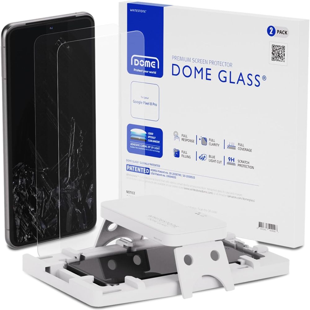Dome Glass Screen Protector (2 Stück) Google Pixel 8 Pro