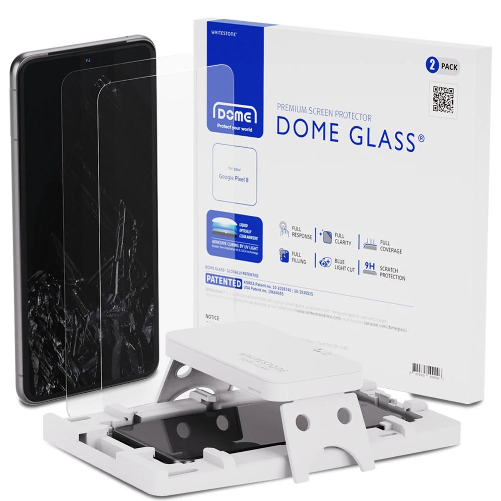 Dome Glass Screen Protector (2 Stück) Google Pixel 8
