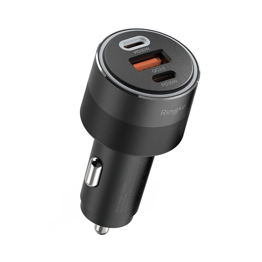 3-Port Car Fast Charger 84W Black
