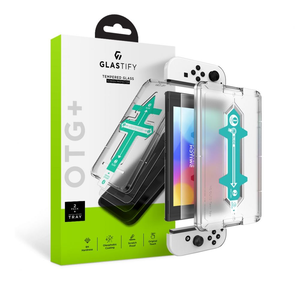 OTG+ Tempered Glass (2-pack) Nintendo Switch OLED
