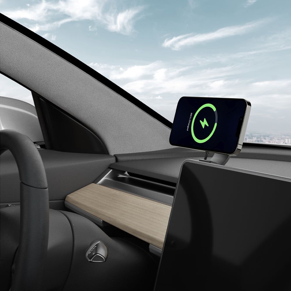 Spigen Tesla Model X/Y/3/S MagSafe OneTap Pro Screen Car Charger Black
