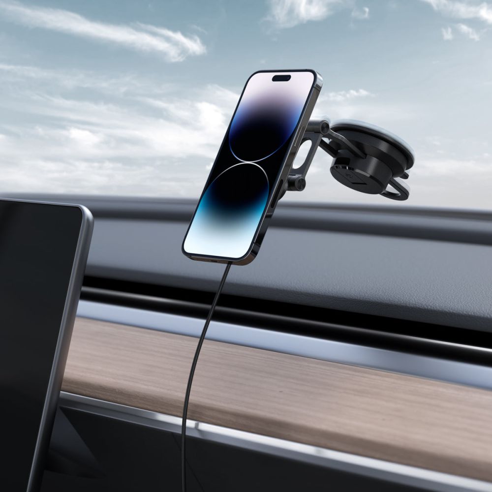 OneTap Pro 3 Magnetic MagSafe Car Mount Charger schwarz