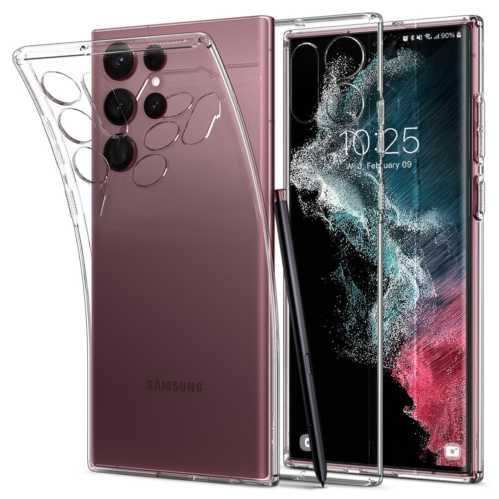 Case Liquid Crystal Samsung Galaxy S22 Ultra Clear