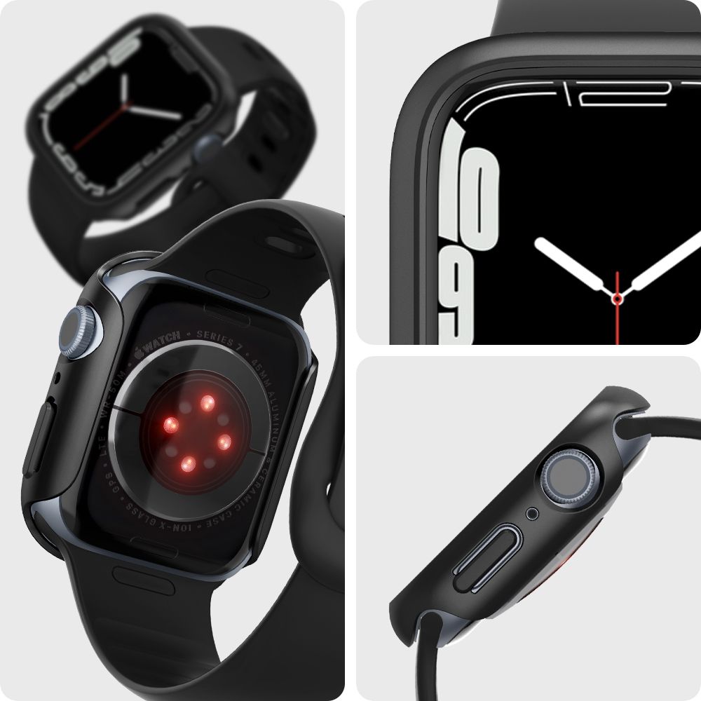 Case Thin Fit Apple Watch 45mm Series 8 Black