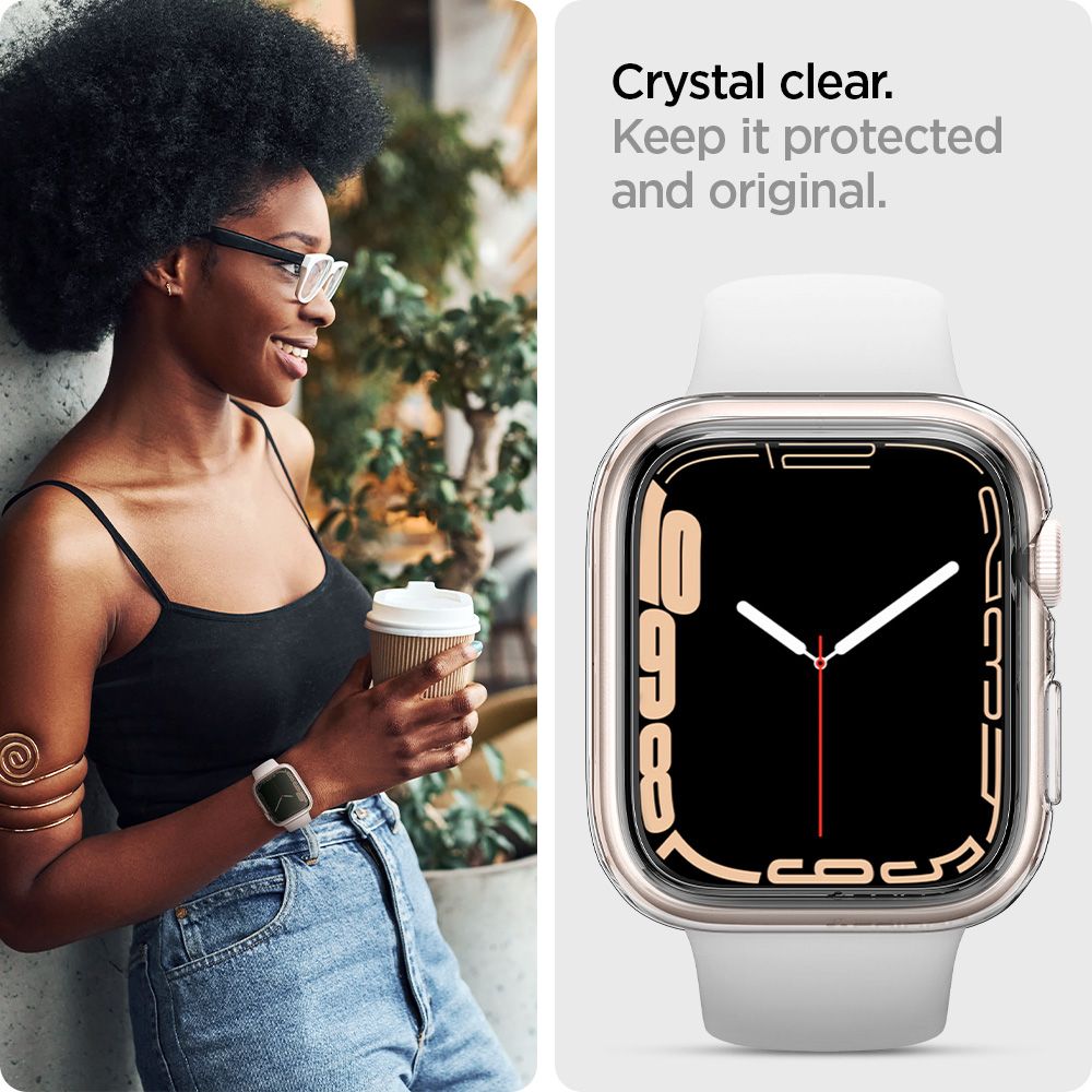 Case Liquid Apple Watch 41mm Series 7 Crystal Clear