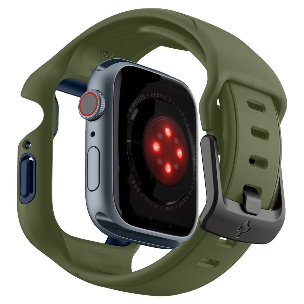 Liquid Air Pro Case Apple Watch 45mm Series 7 Moss Green