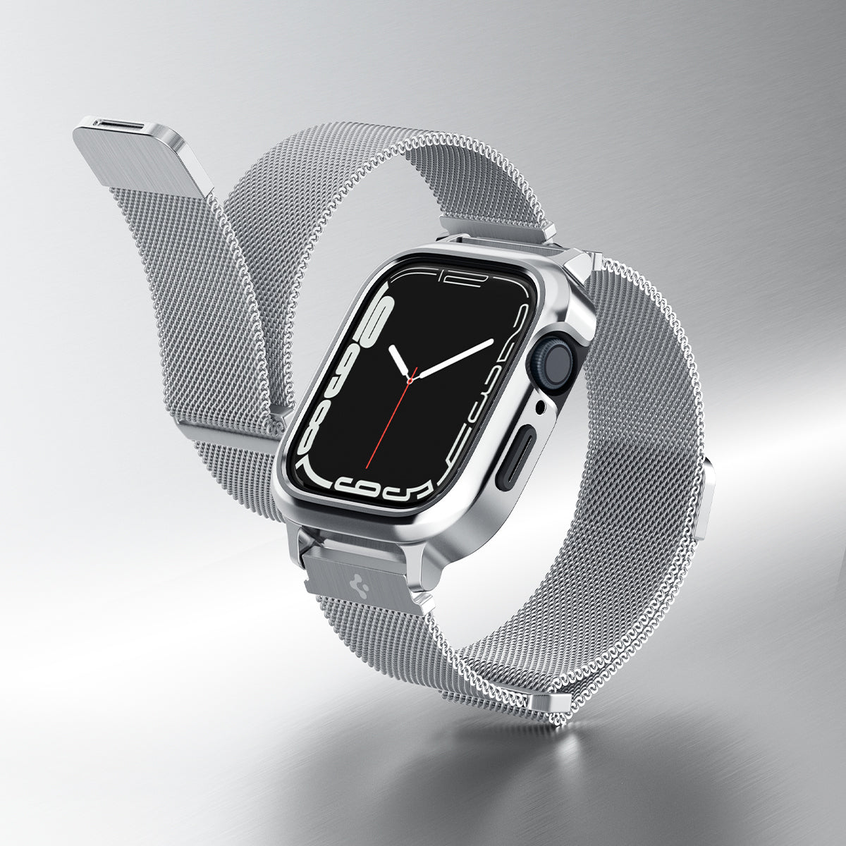 Case Metal Fit Pro Apple Watch 45mm Series 8 Silver