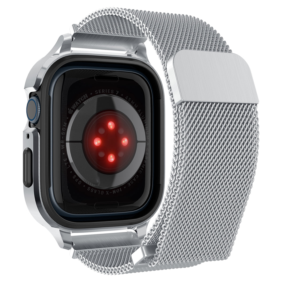 Case Metal Fit Pro Apple Watch 45mm Series 9 Silver