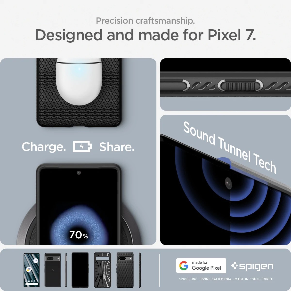 Case Liquid Air Google Pixel 7 Black