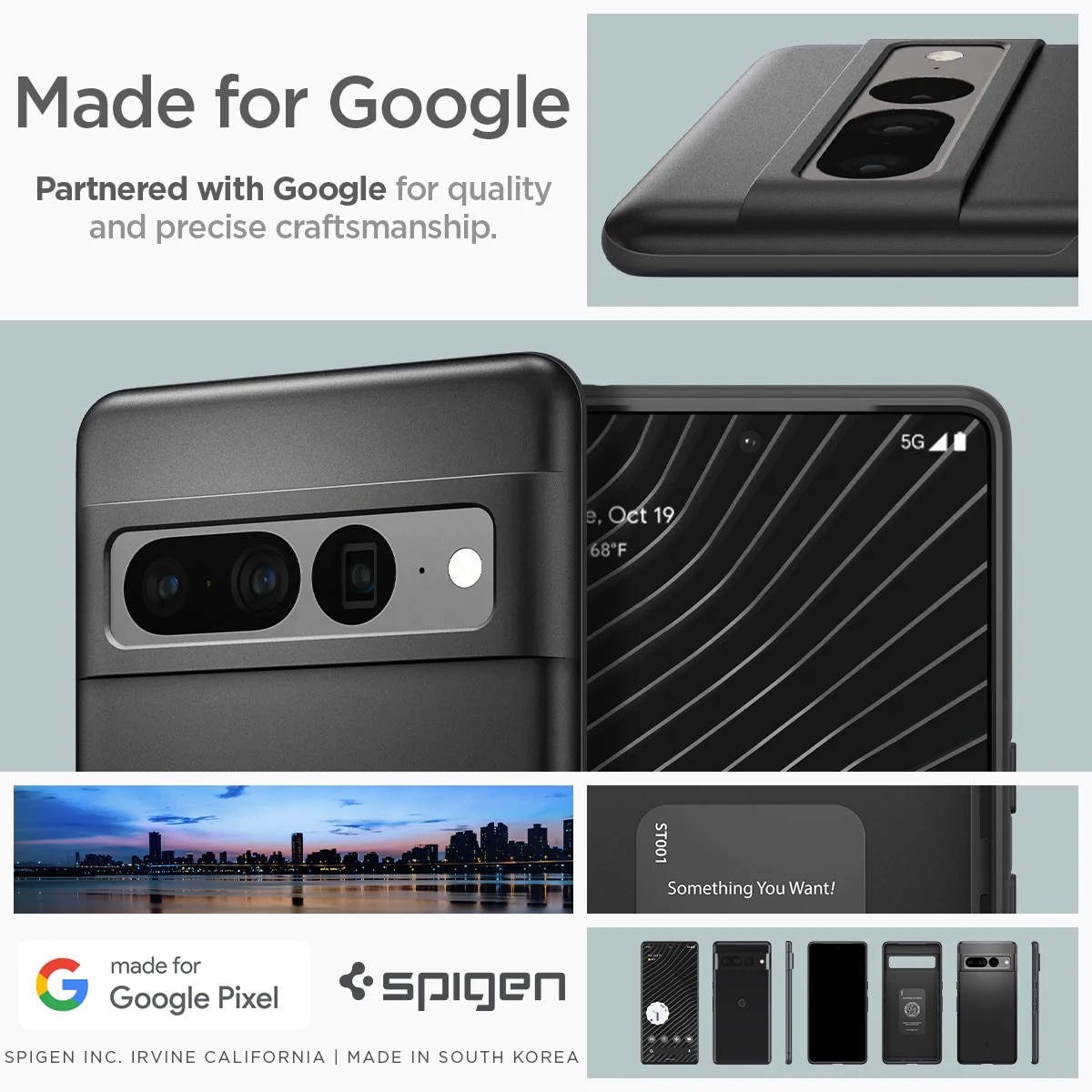 Case Thin Fit Google Pixel 7 Pro Black