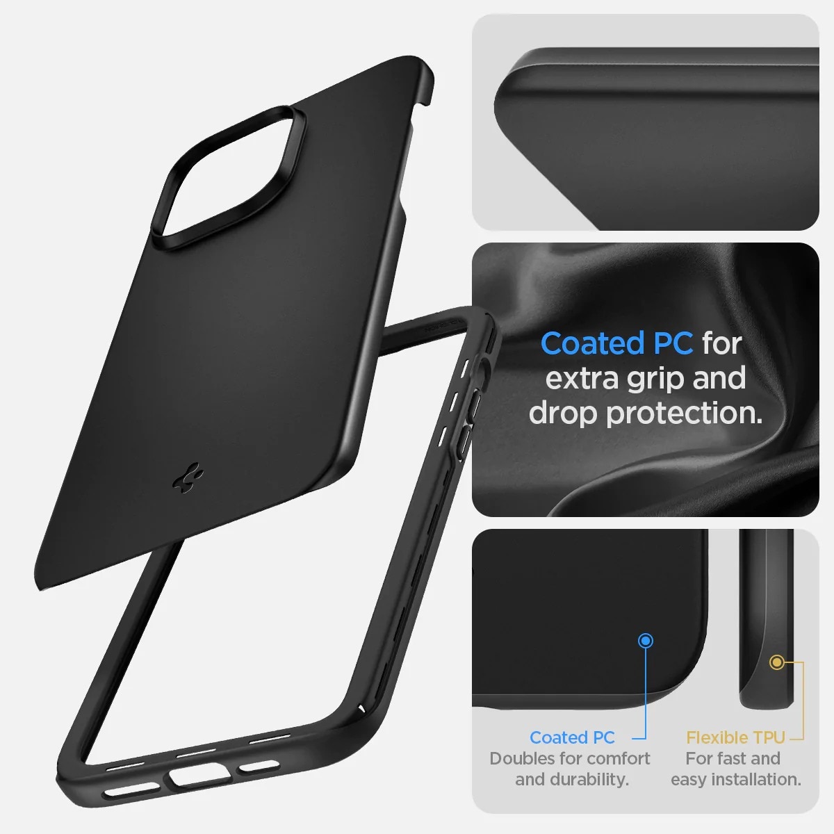 Case Thin Fit iPhone 14 Pro Max Black