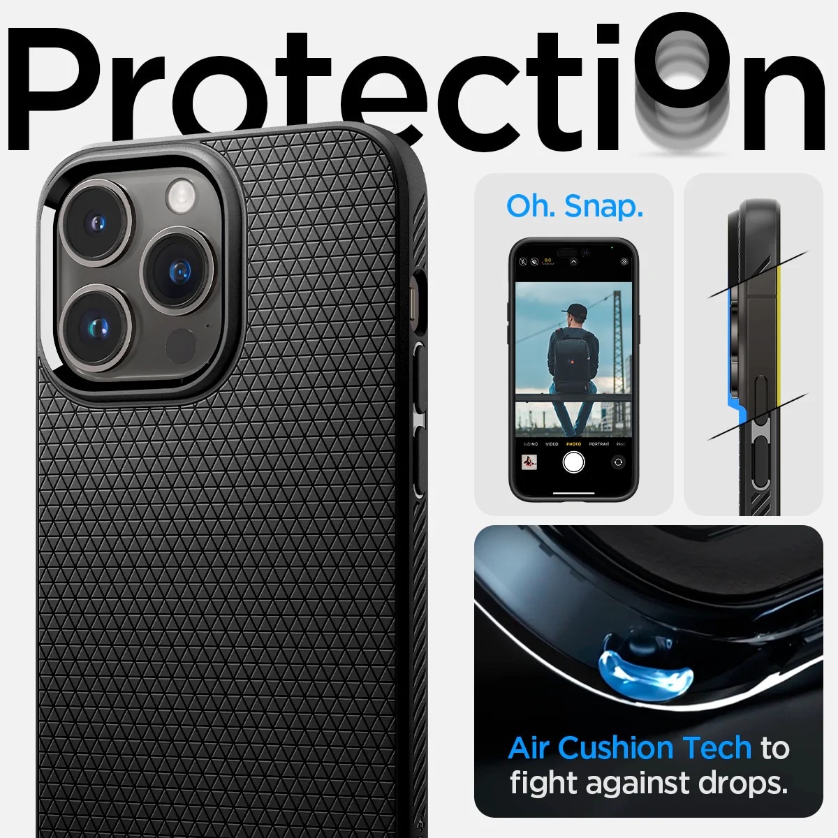 Case Liquid Air iPhone 14 Pro Black