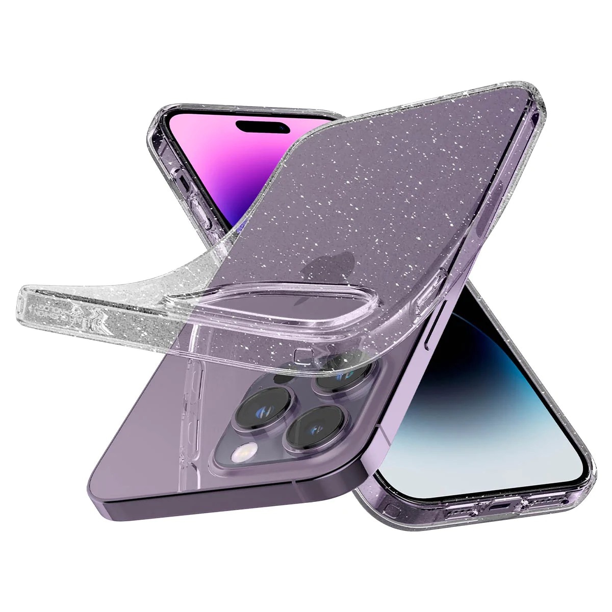 Case Liquid Crystal iPhone 14 Pro Max Glitter Crystal
