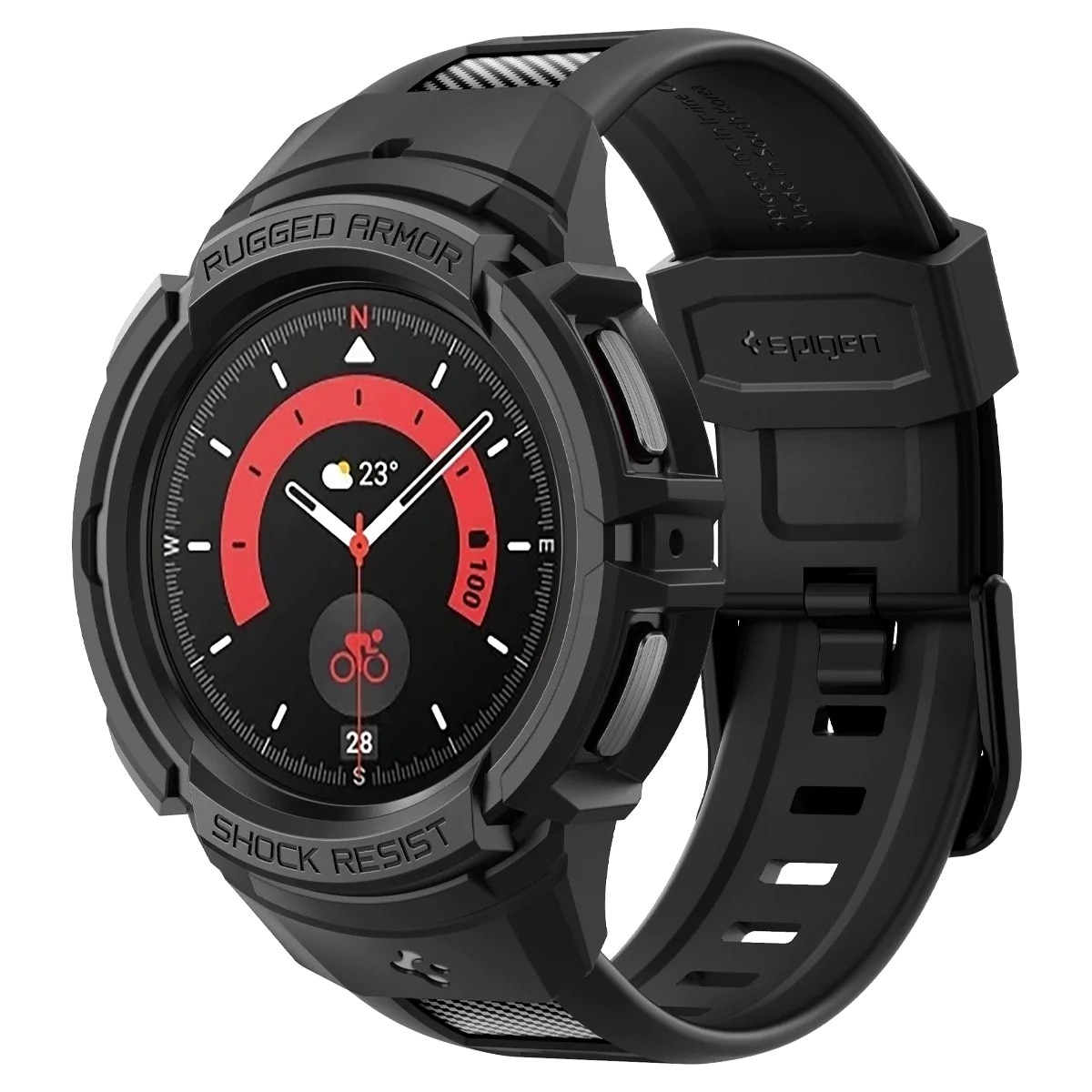 Rugged Armor Pro Samsung Galaxy Watch 5 Pro 45mm Schwarz