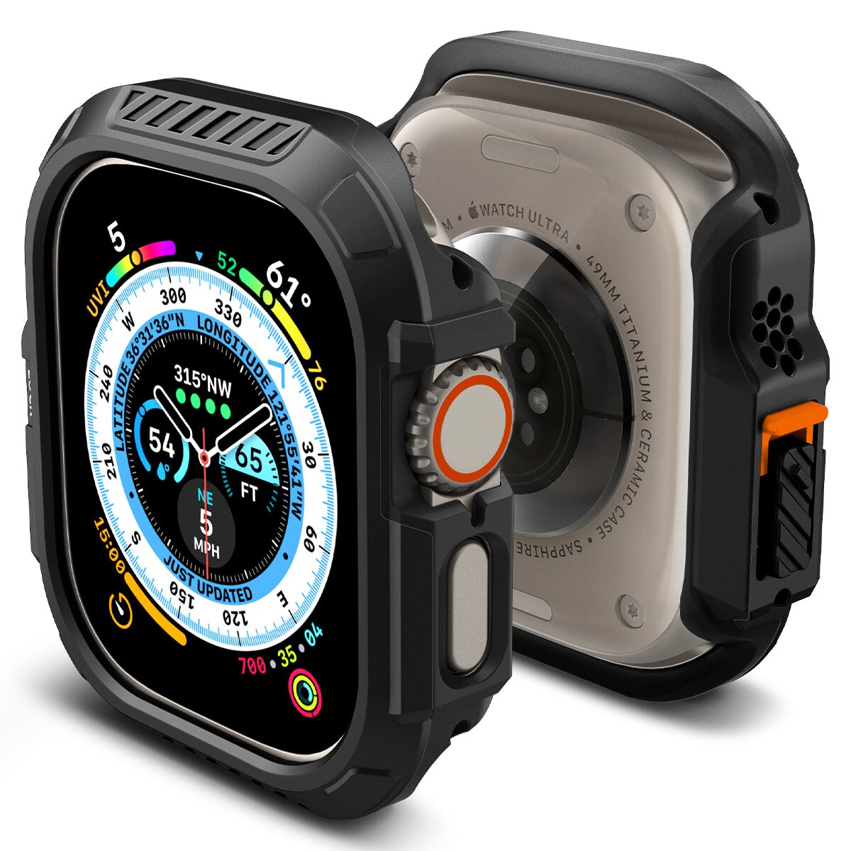 Case Lock Fit Apple Watch Ultra 2 49mm Black