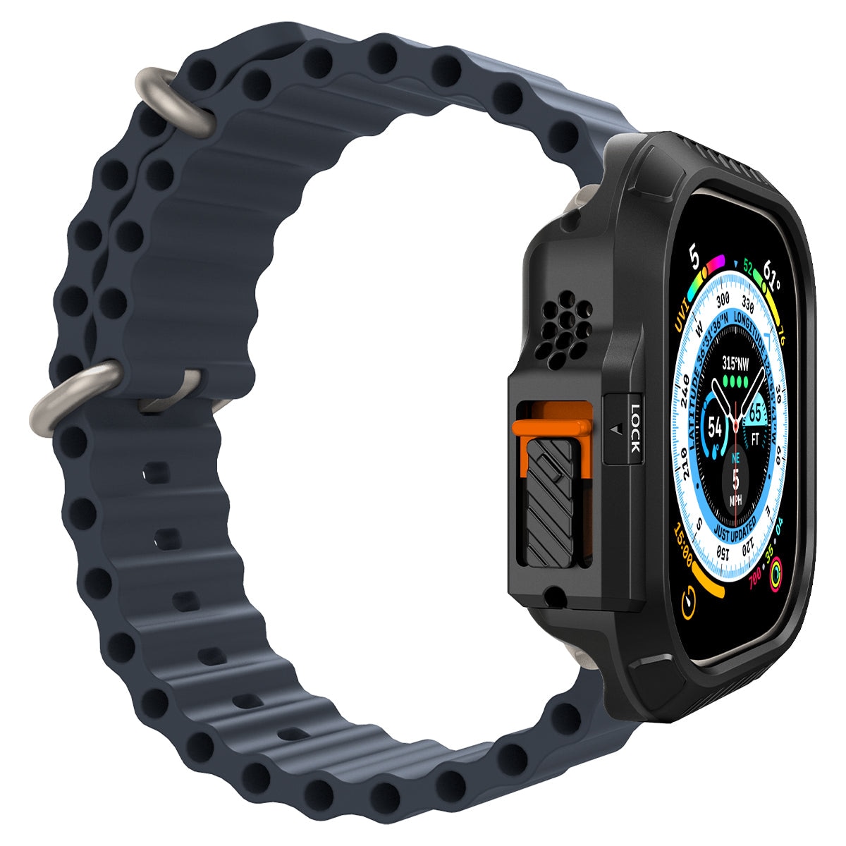 Case Lock Fit Apple Watch Ultra 2 49mm Black