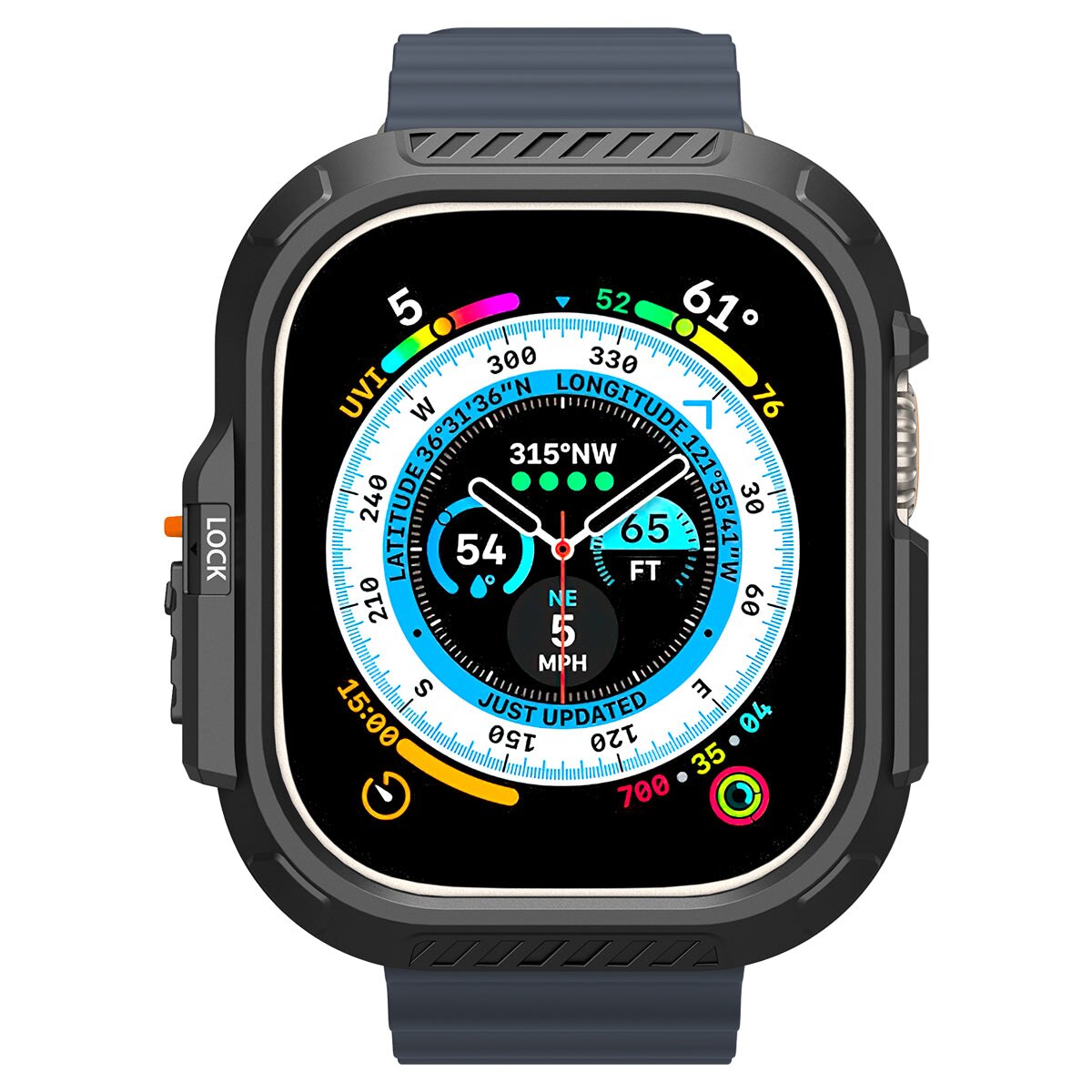 Case Lock Fit Apple Watch Ultra 2 49mm Black