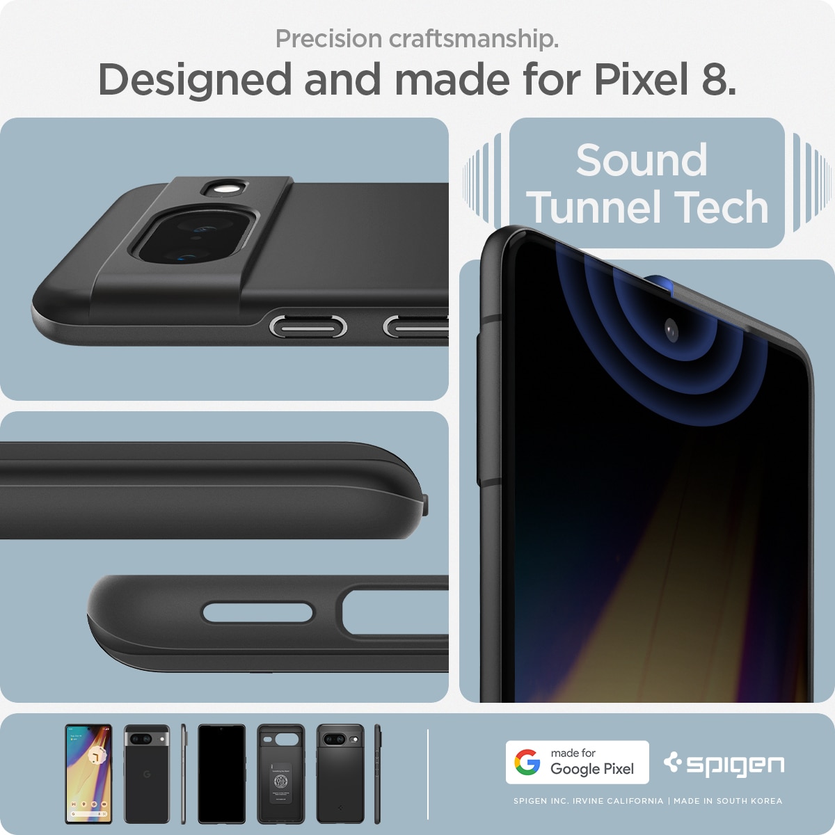 Case Thin Fit Google Pixel 8 Black