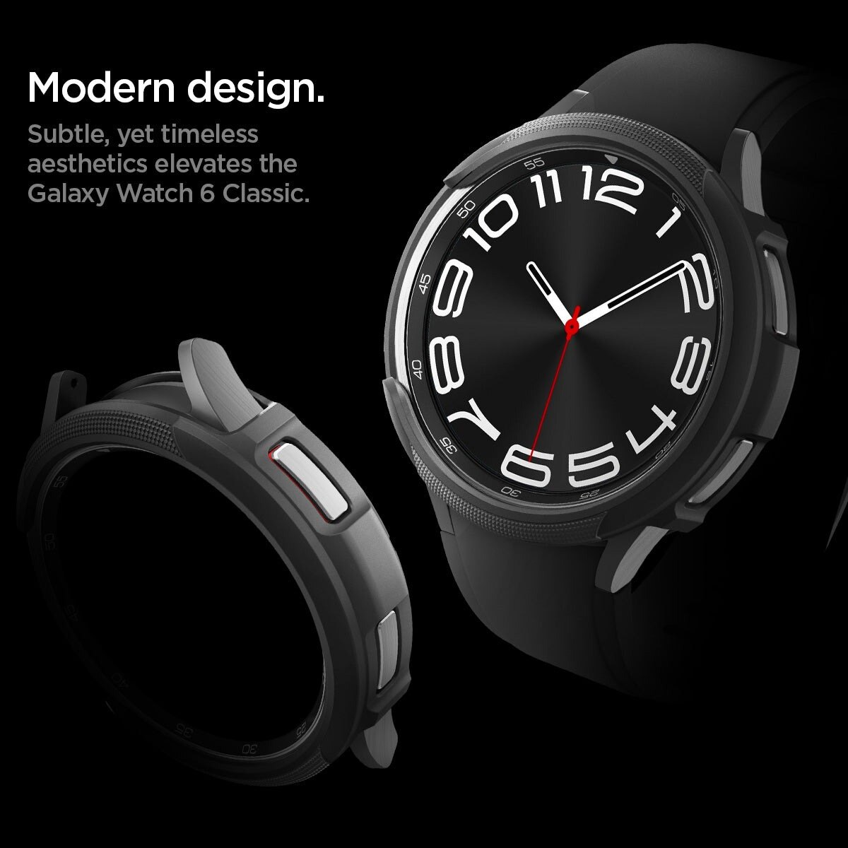 Hülle Liquid Air Samsung Galaxy Watch 6 Classic 43mm Schwarz