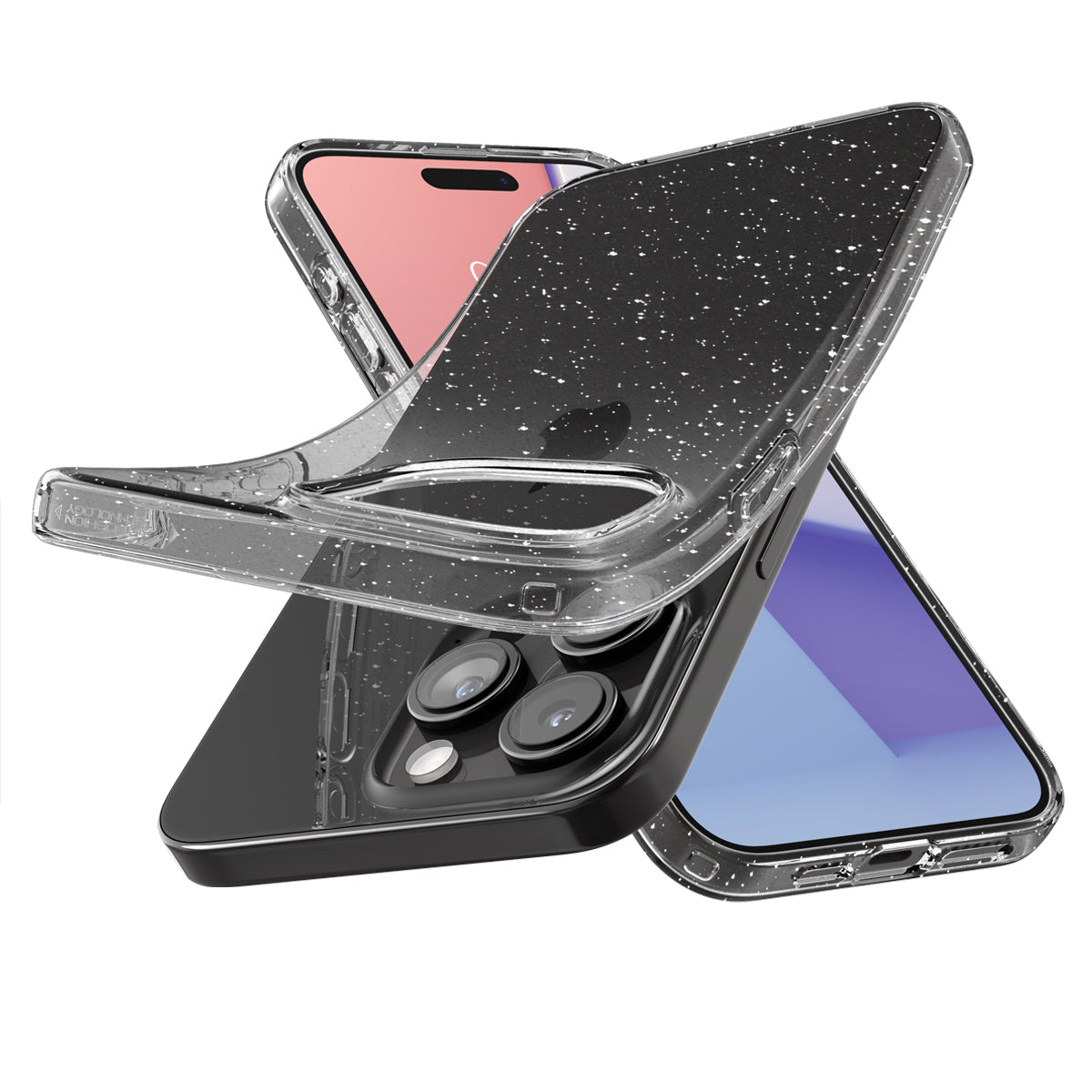 Case Liquid Crystal iPhone 15 Pro Max Glitter Crystal