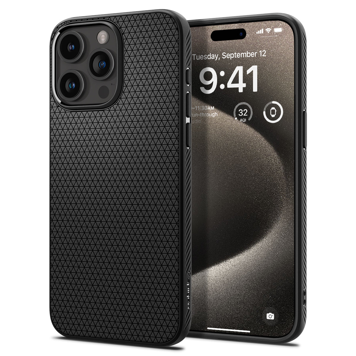 Case Liquid Air iPhone 15 Pro Max Black