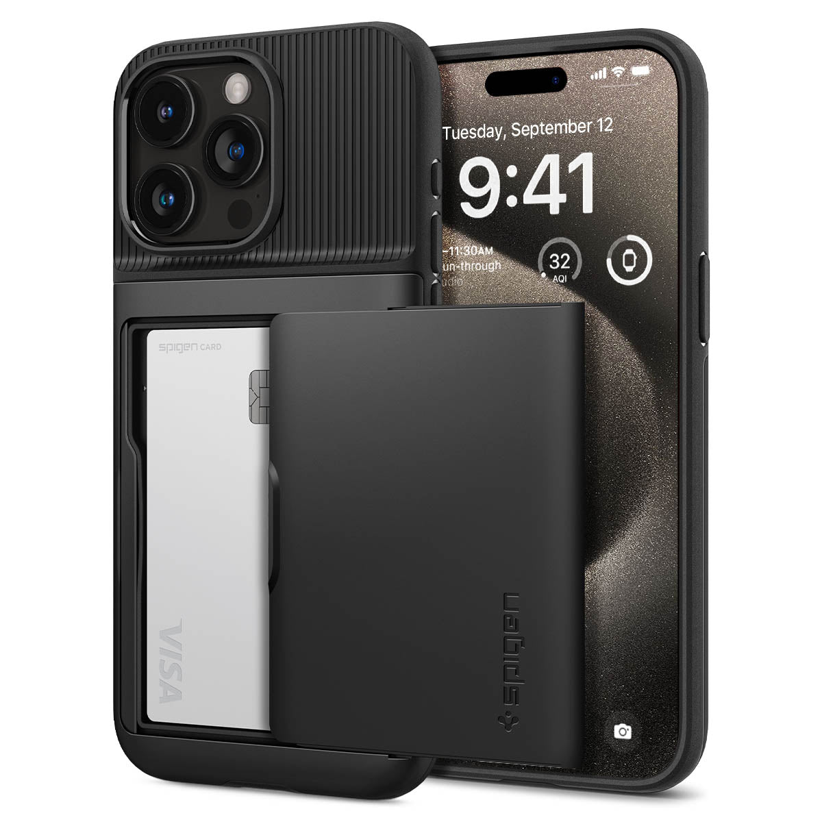 Case Slim Armor CS iPhone 15 Pro Max Black