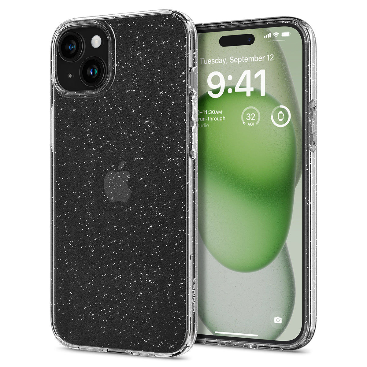 Case Liquid Crystal iPhone 15 Plus Glitter Crystal