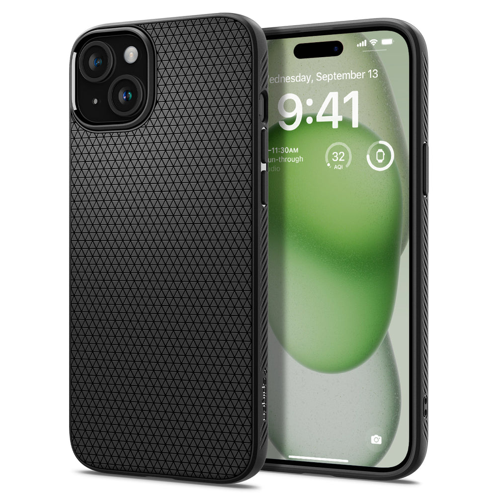 Case Liquid Air iPhone 15 Plus Black