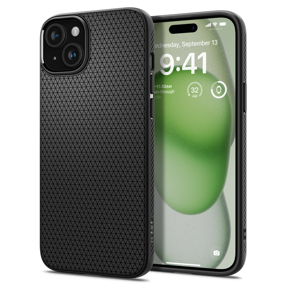 Case Liquid Air iPhone 15 Plus Black