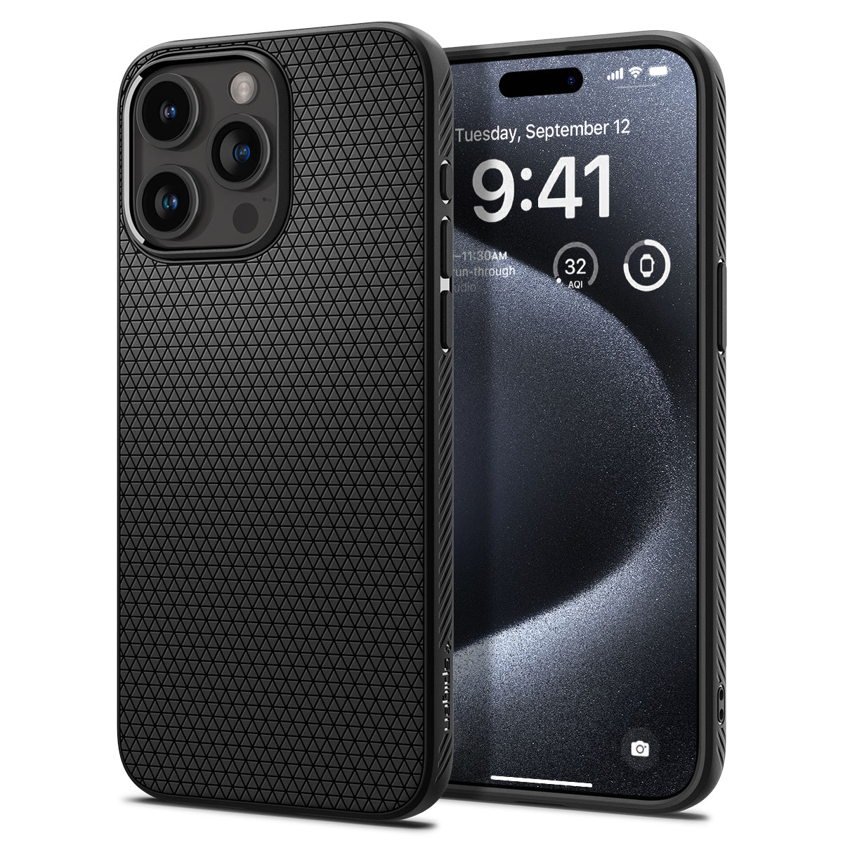 Case Liquid Air iPhone 15 Pro Black
