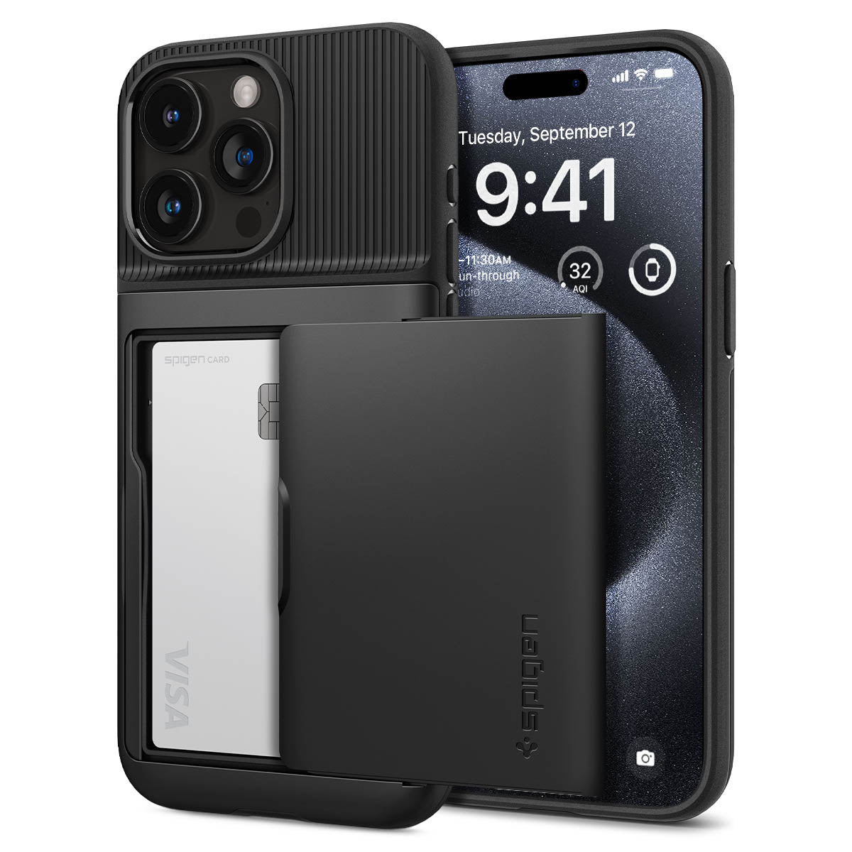Case Slim Armor CS iPhone 15 Pro Black