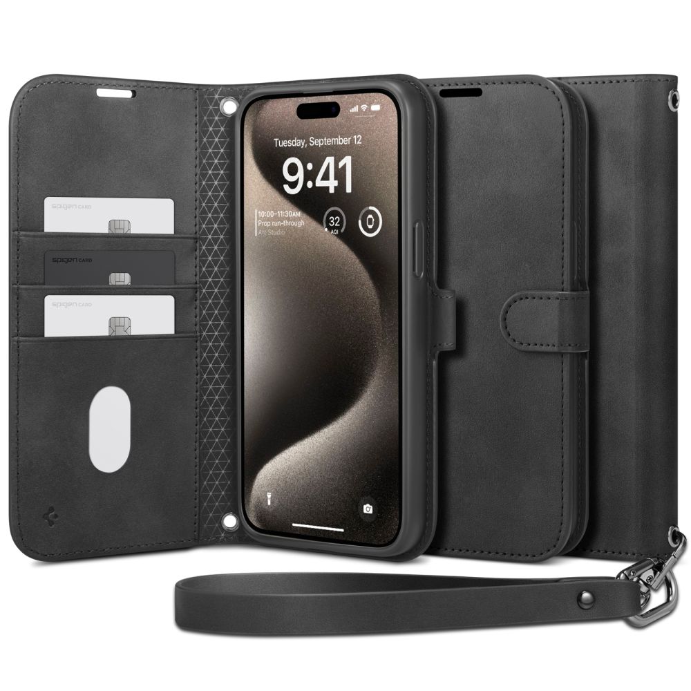 Tasche Wallet S Pro iPhone 15 Pro Black