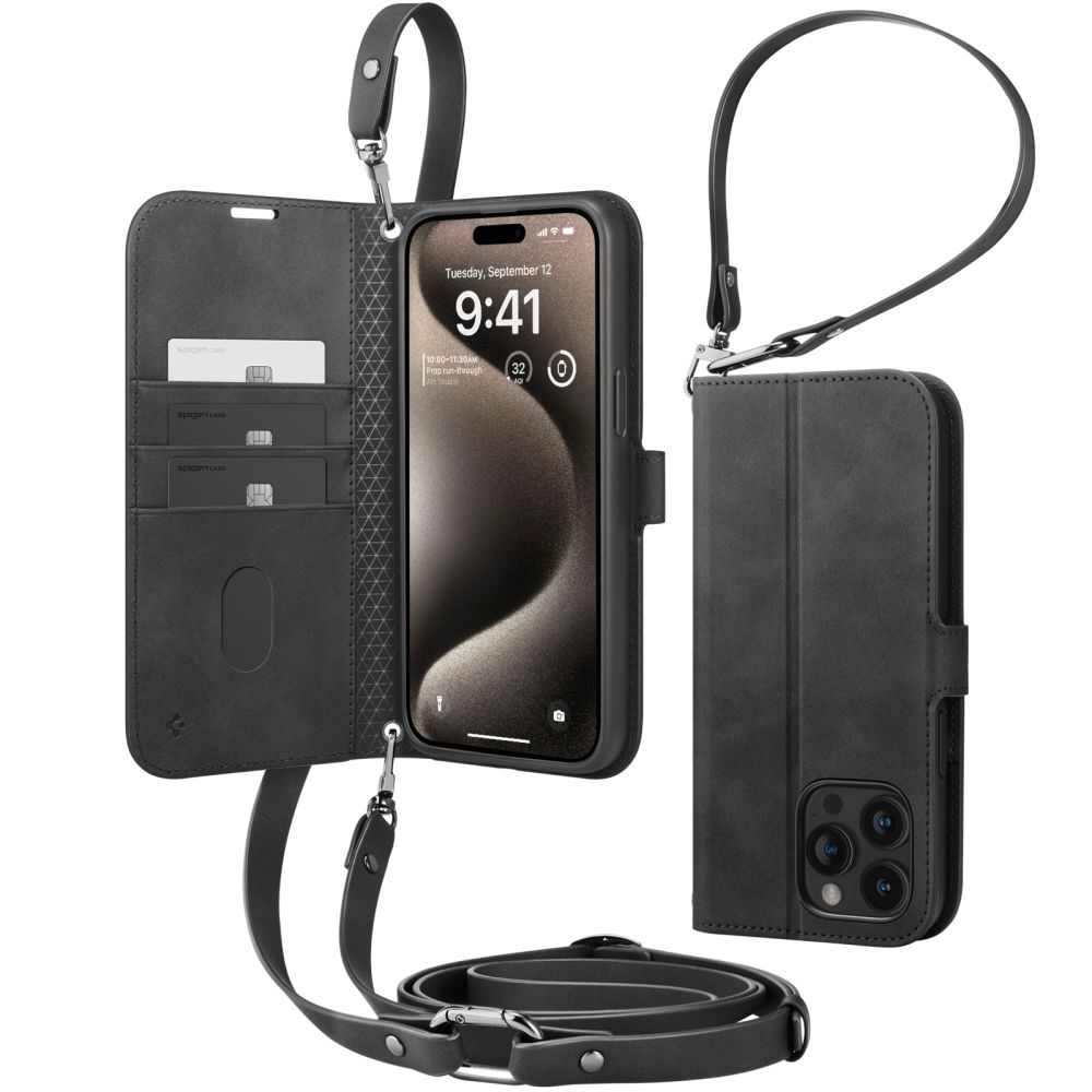 Tasche Wallet S Pro iPhone 15 Pro Black