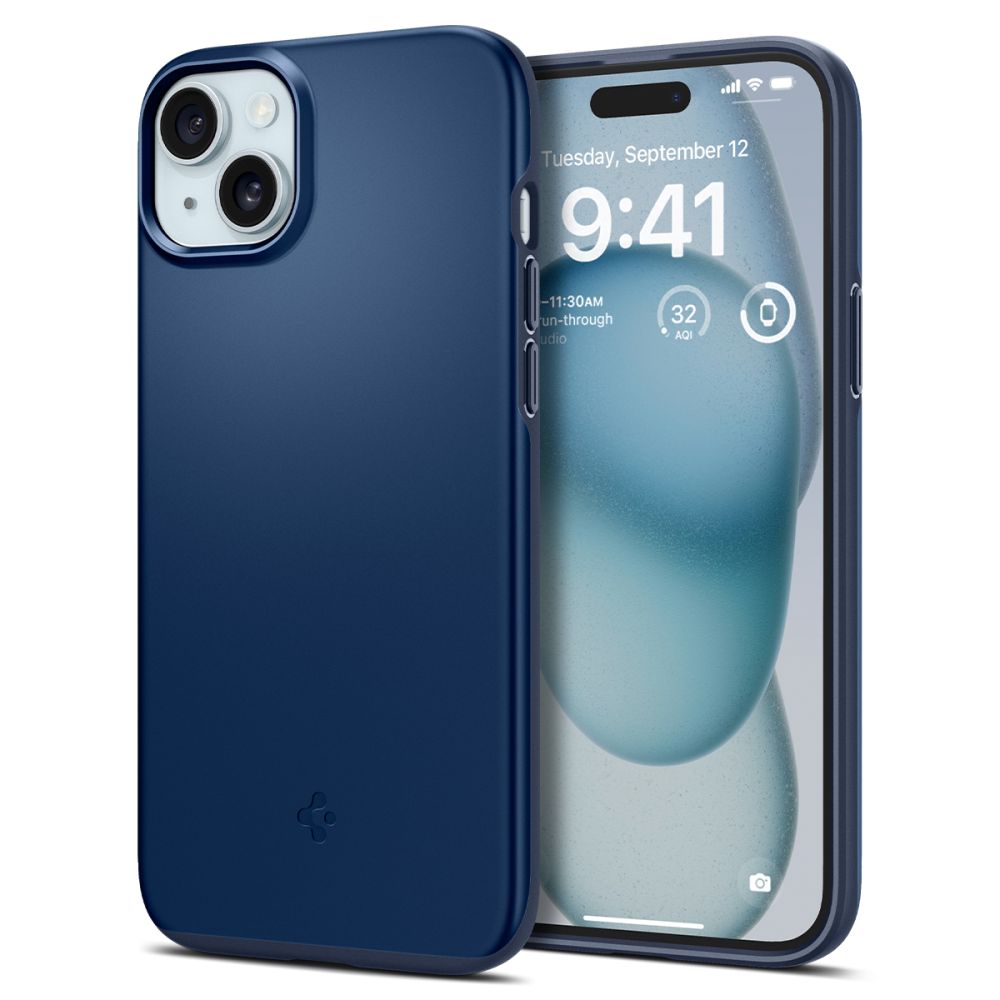 Hülle Thin Fit iPhone 15 Navy Blue