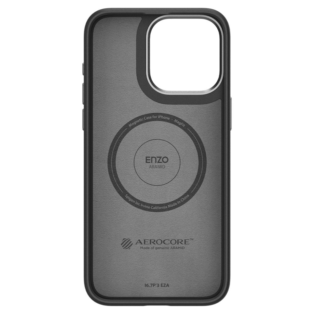 Hülle Enzo Aramid MagSafe iPhone 15 Pro Max Black