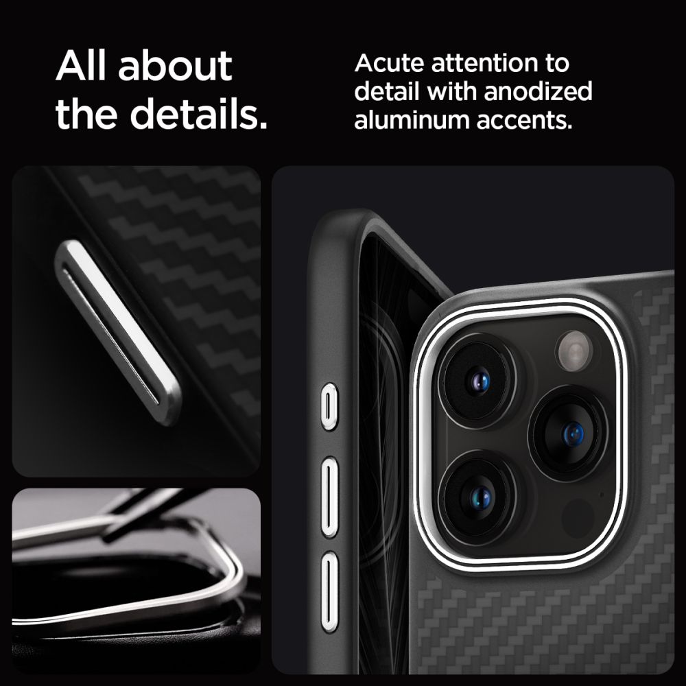 Hülle Enzo Aramid MagSafe iPhone 15 Pro Black