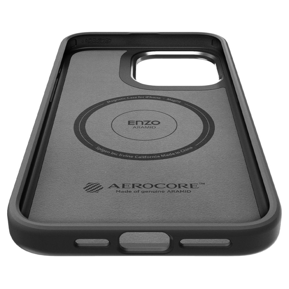 Hülle Enzo Aramid MagSafe iPhone 15 Pro Black