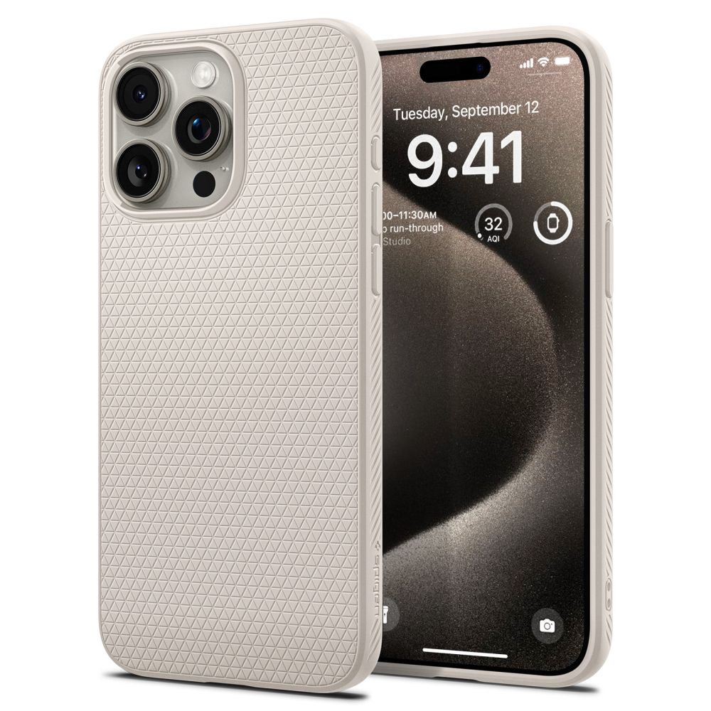 Case Liquid Air iPhone 15 Pro Max Natural Titanium