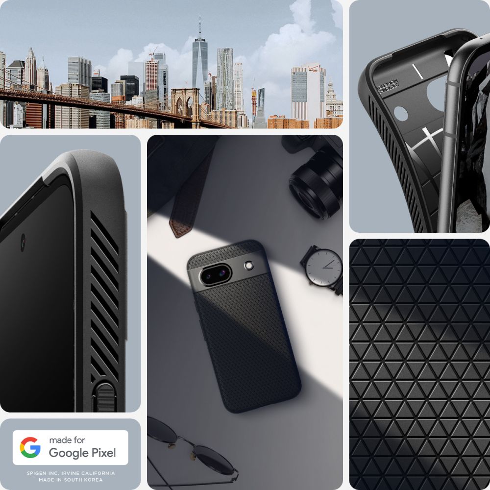 Case Liquid Air Google Pixel 8a Matte Black