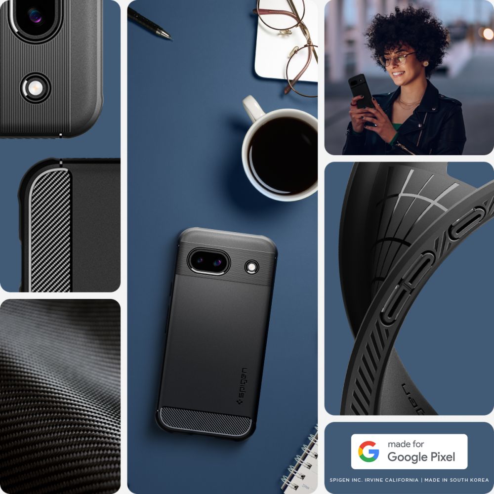 Case Rugged Armor Google Pixel 8a Black