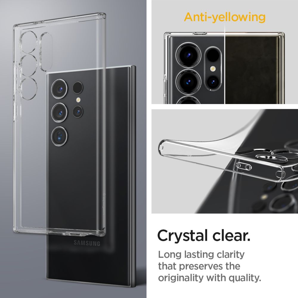 Case Liquid Crystal Samsung Galaxy S24 Ultra Crystal Clear