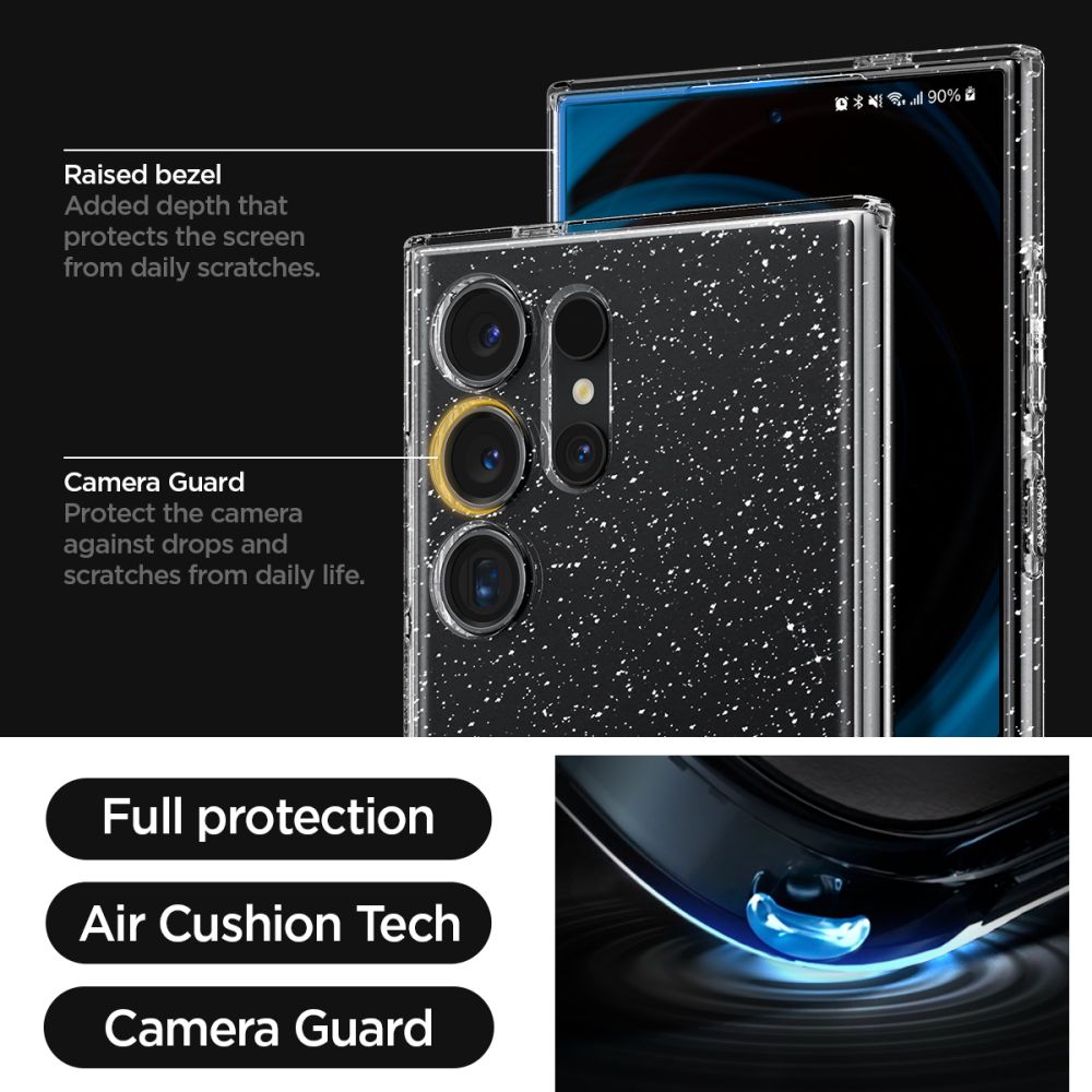 Case Liquid Crystal Samsung Galaxy S24 Ultra Glitter Crystal