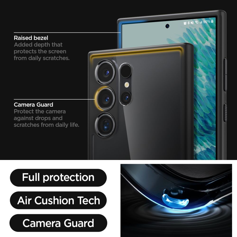 Case Ultra Hybrid Samsung Galaxy S24 Ultra Matte Black