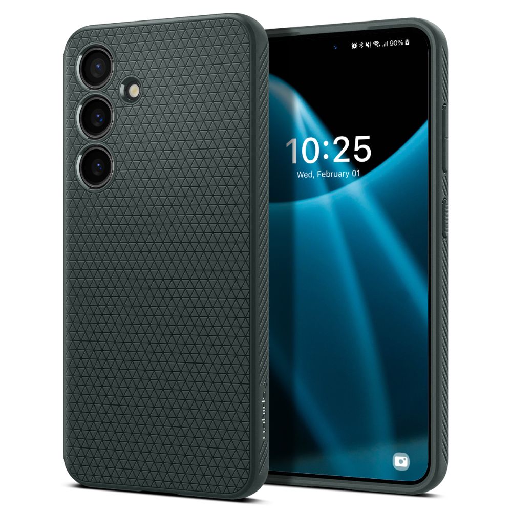 Galaxy S24 Ultra Gummi Hülle Carbon Case - Blau